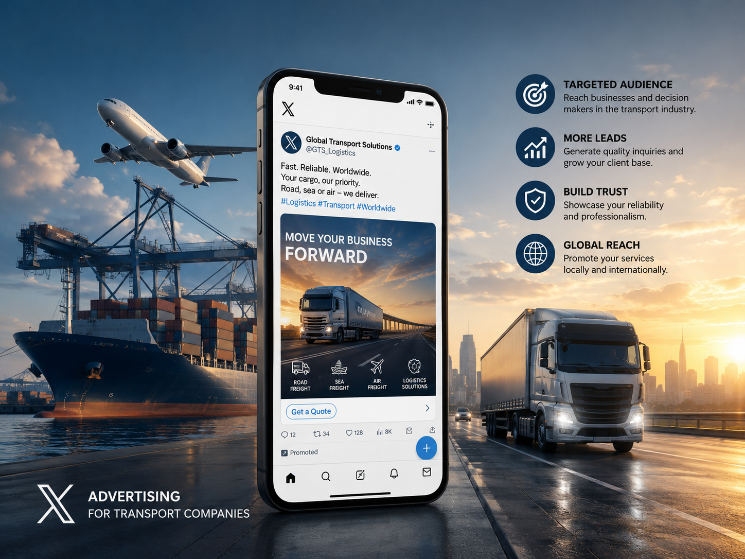 X Advertising for Transport Companies  Why Transport Companies Need Advertising on X