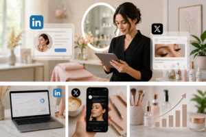 LinkedIn & X Advertising for Beauty Studios: The New Way to Attract Modern Clients